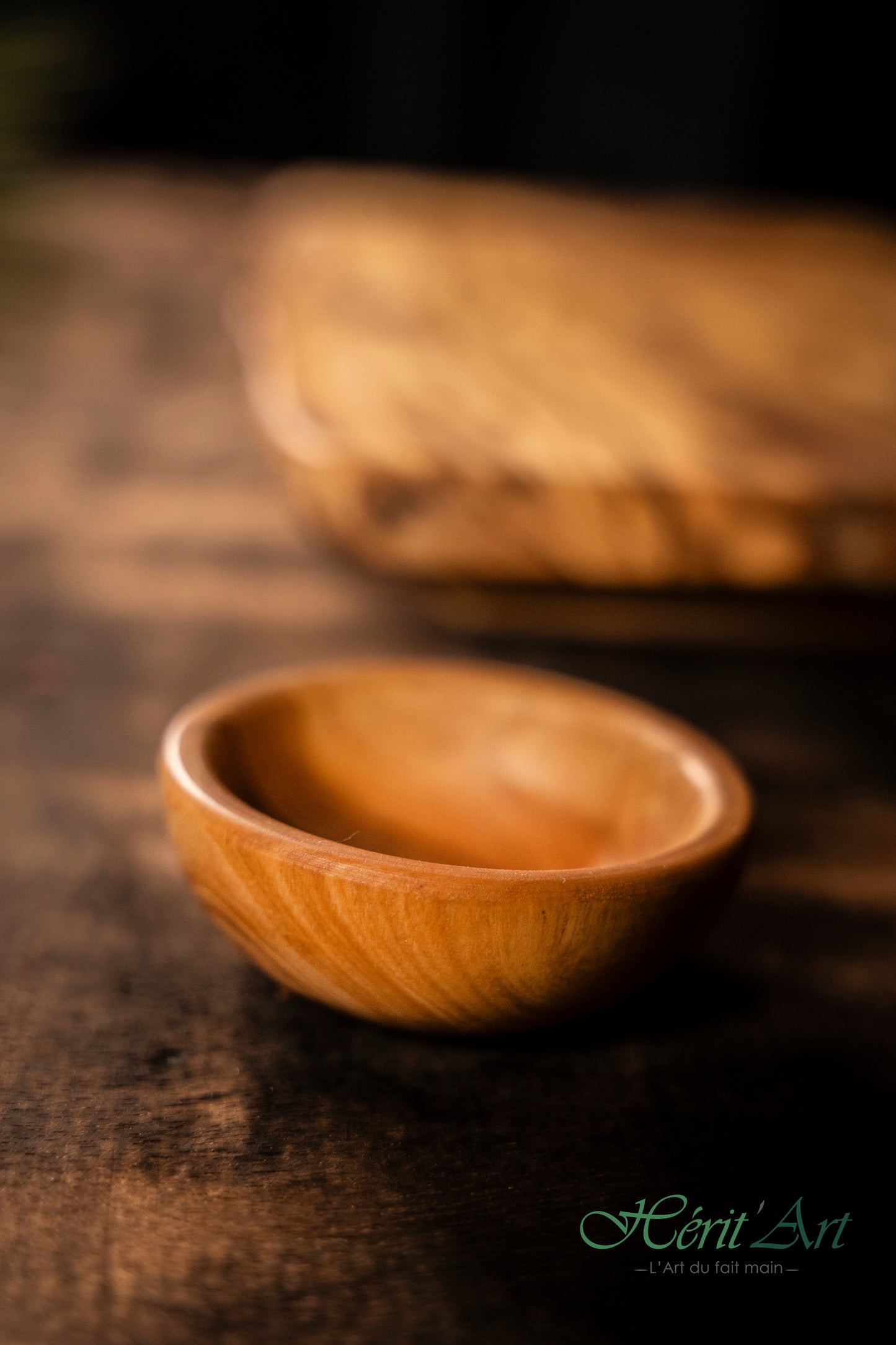 Godet en bois d'olivier 6 cm